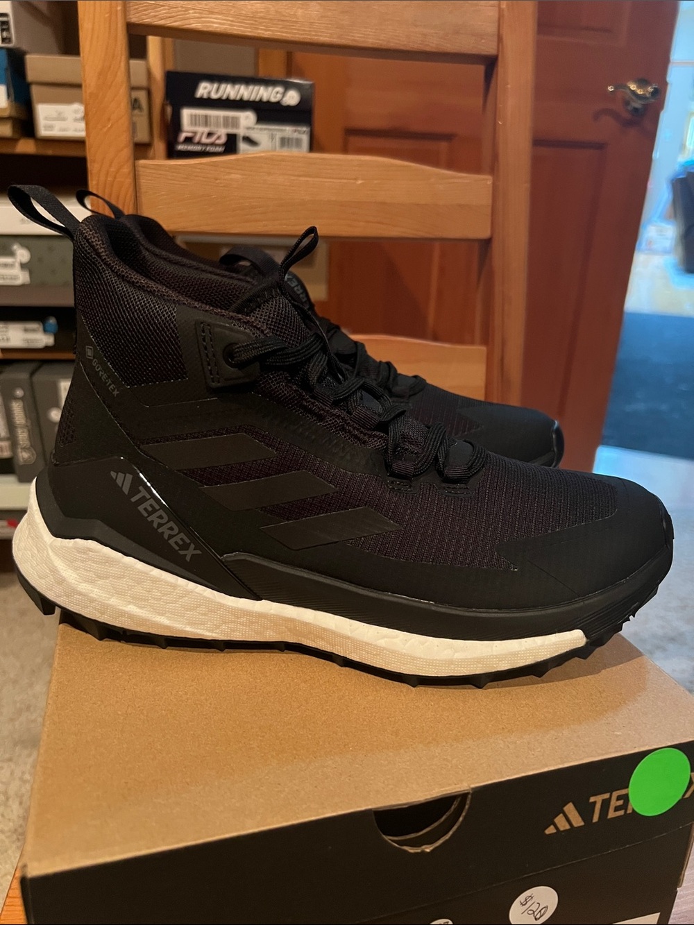 adidas Terrex Men's Black and White Trail Sneakers